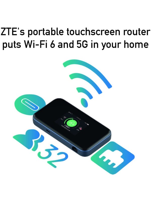 ZTE MU5001 mini 5G Router with 4500mah battery Black MU5001 ZTE